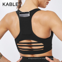 Venta caliente NUEVO estilo Back Pocket Gym Gym Top Fitness Women Sport Sport Sport Bra.